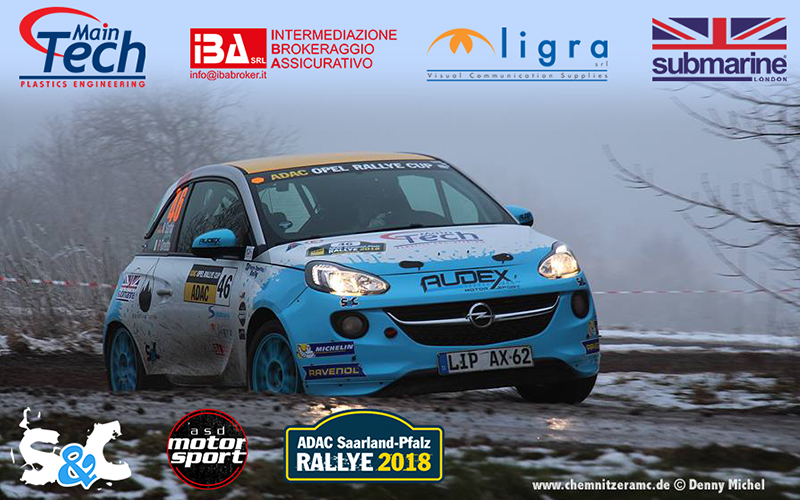 BUON RISULTATO AL PRIMO APPUNTAMENTO ADAC OPEL RALLYE CUP PER SARTOR – OMETTO