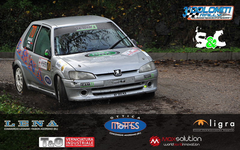 LINO LENA E NICOLA DECIMA AL VIA DEL 3° DOLOMITI RALLY