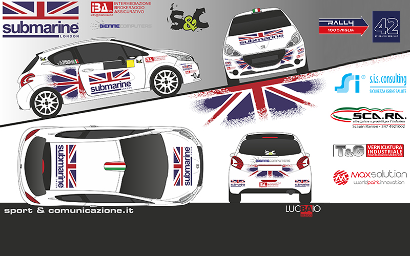L’INEDITA COPPIA ALBERTO SPAGOLLA E FABIO LAZZAROTTO AL VIA DEL 42° RALLY MILLE MIGLIA