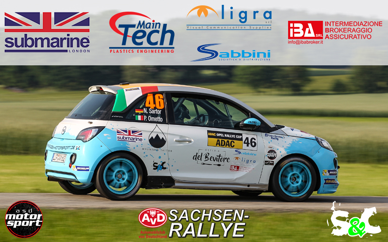 NICOLA SARTOR E PIETRO OMETTO CHIUDONO ALL’OTTAVO POSTO IL 52° AVD-SACHSEN RALLYE