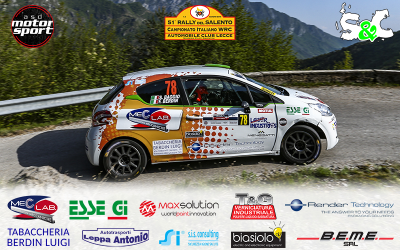 STEFANO BAGGIO E FRANCESCO BERDIN AL 51° RALLY DEL SALENTO