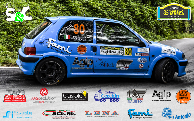 PRIMA POSIZIONE DI CLASSE N2 PER PASA – LAZZAROTTO AL 35° RALLY DELLA MARCA