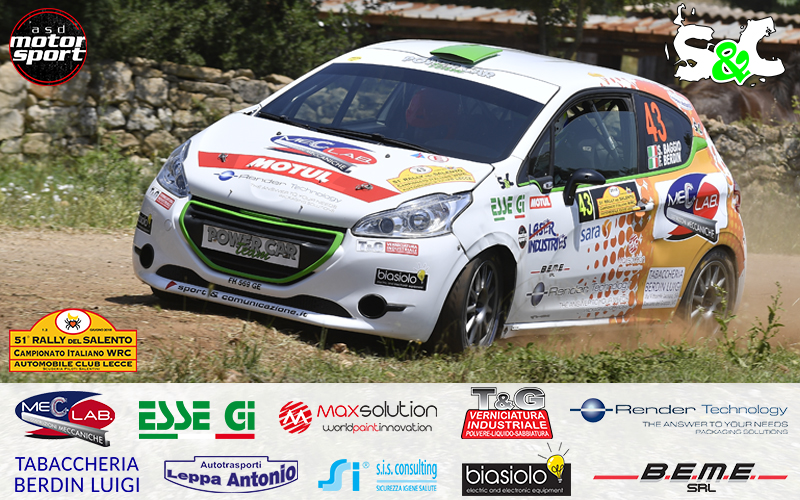 BUONA PERFORMANCE AL 51° RALLY DEL SALENTO PER BAGGIO – BERDIN