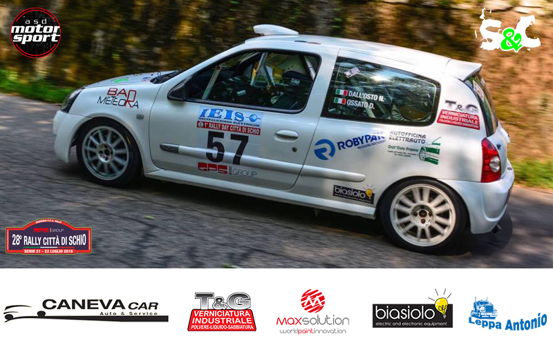 NICOLA DALL’OSTO E DEBORA OSSATO AL 28° RALLY CITTA’ DI SCHIO