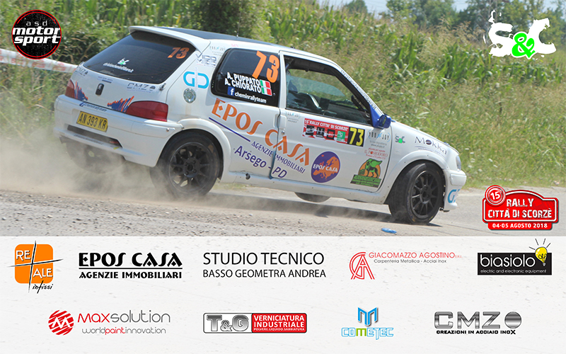 BUONA GARA PER PUPPATO – CHIORATO AL 15° RALLY CITTÀ DI SCORZE’