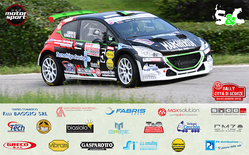 ANDREA BASSO E MATTEO GAMBASIN AL 15° RALLY CITTÀ DI SCORZE’