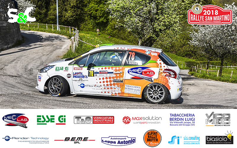 STEFANO BAGGIO E FRANCESCO BERDIN RITORNANO AL RALLY SAN MARTINO DI CASTROZZA