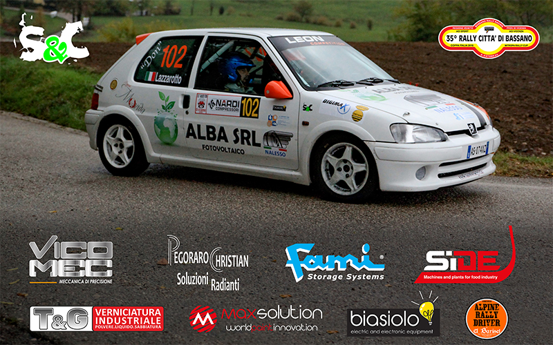 GIACOMO PASA E FABIO LAZZAROTTO AL 35° RALLY CITTA’ DI BASSANO