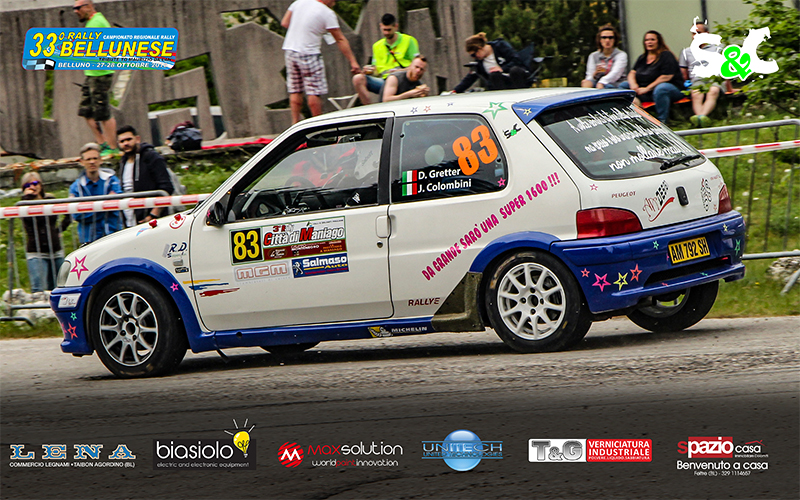 DANIELE GRETTER E IVANO PEDERIVA AL 33° RALLY BELLUNESE
