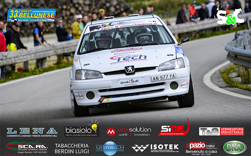 LINO LENA E NICOLA DECIMA AL 33° RALLY BELLUNESE