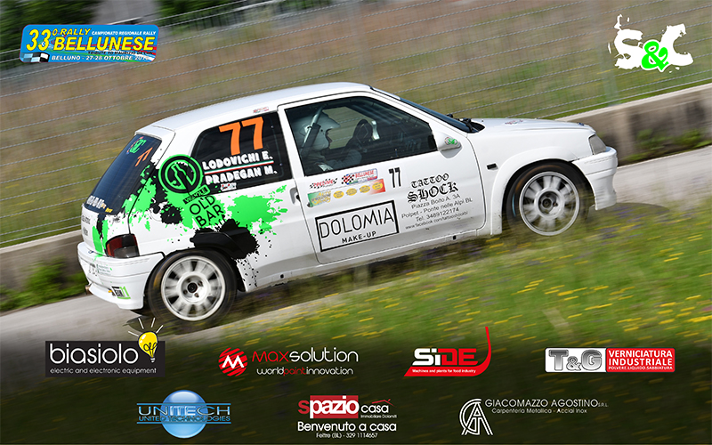 MATTIA PRADEGAN ED EMANUELE LODOVICHI AL 33° RALLY BELLUNESE