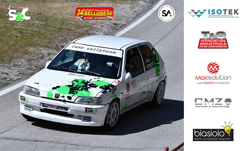 ALESSIO CASE E ALAIN SOMMACAL AL VIA DEL 34° RALLY BELLUNESE