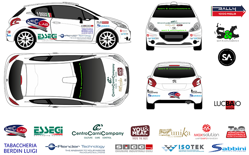 STEFANO BAGGIO E FRANCESCO BERDIN AL VIA DEL 43° RALLY MILLE MIGLIA
