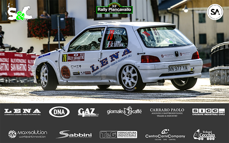 LINO LENA E NICOLA DECIMA AL RALLY PIANCAVALLO