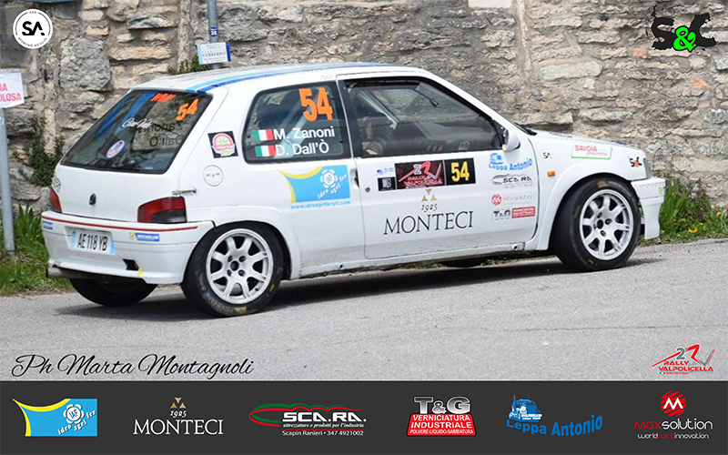 BUONA PRESTAZIONE DI MATTEO ZANONI E DAVIDE DALL’Ò AL RALLY DELLA VALPOLICELLA