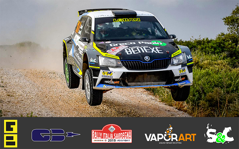 GIANDOMENICO BASSO E LORENZO GRANAI VINCONO GARA 2 AL RALLY ITALIA SARDEGNA E PASSANO AL PRIMO POSTO DEL CIR 2019