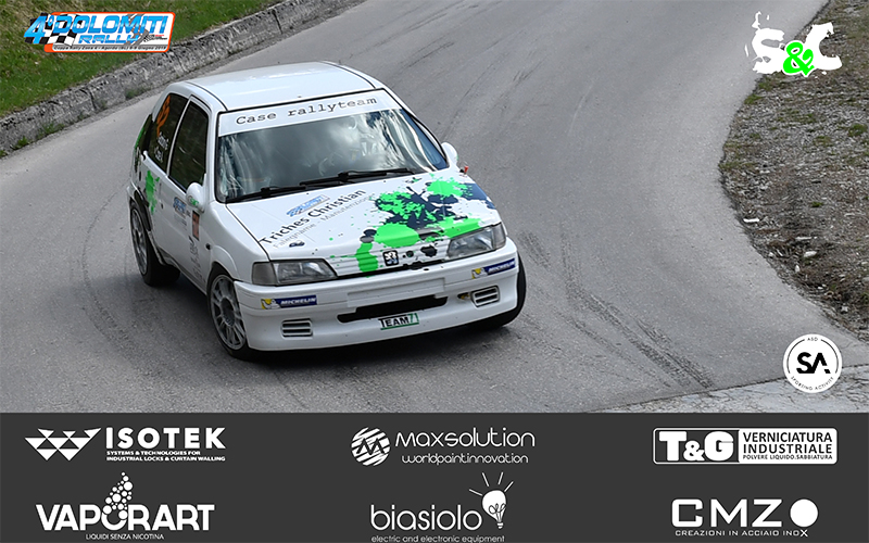 ALESSIO CASE AL VIA DEL 4° DOLOMITI RALLY CON MATTEO GAMBASIN