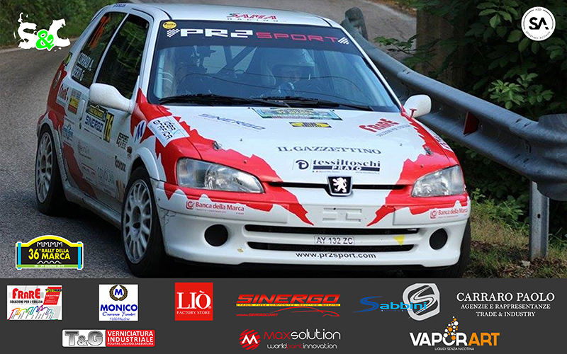 GIOVANNI BERTI E FABIO BECHEVOLO AL RALLY DELLA MARCA 2019