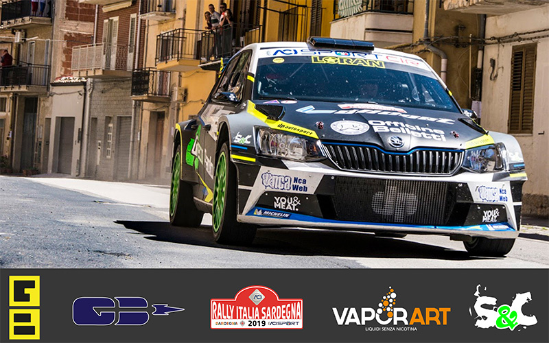 GIANDOMENICO BASSO E LORENZO GRANAI AL RALLY ITALIA SARDEGNA 2019