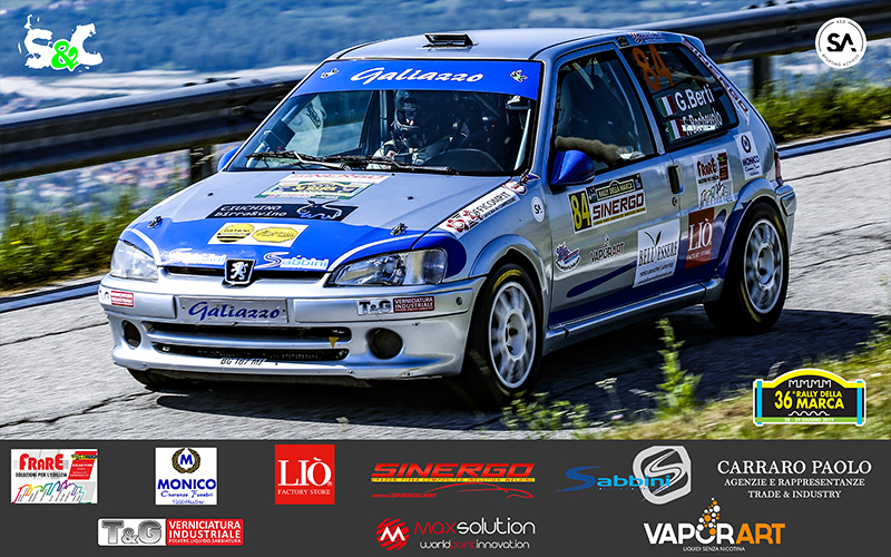 TERZO POSTO DI CLASSE PER GIOVANNI BERTI E FABIO BECHEVOLO AL RALLY DELLA MARCA 2019
