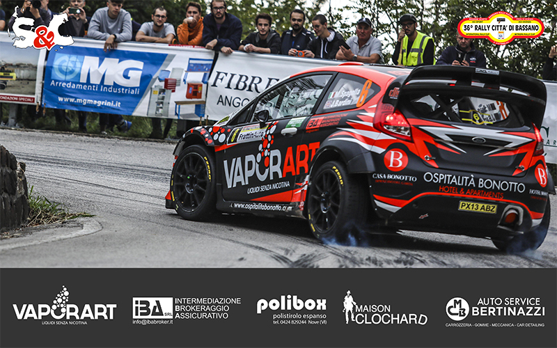 MAURO SPAGOLLA E JUSTIN BARDINI NON CONCLUDONO IL 36° RALLY CITTA’ DI BASSANO