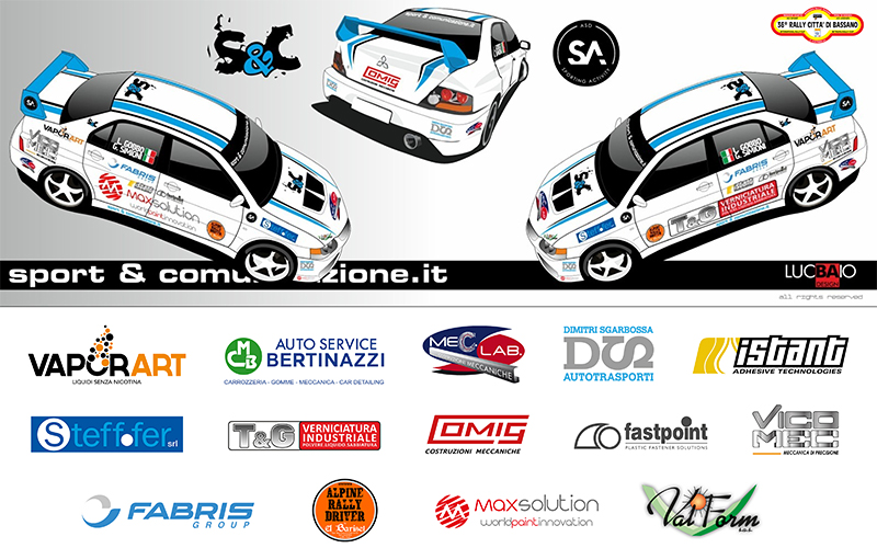 LUCA GOBBO E GIORGIO SIMIONI AL VIA DEL RALLY CITTA’ DI BASSANO 2019