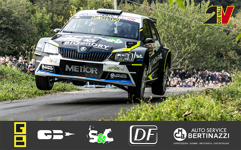 TERZO POSTO ASSOLUTO PER GIANDOMENICO BASSO E LORENZO GRANAI AL 37° RALLY DUE VALLI