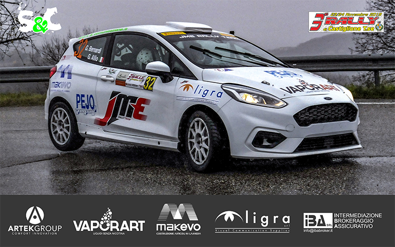 GIORGIO BERNARDI NON RIPETE LA “FIESTA” AL RALLY DI CASTIGLIONE