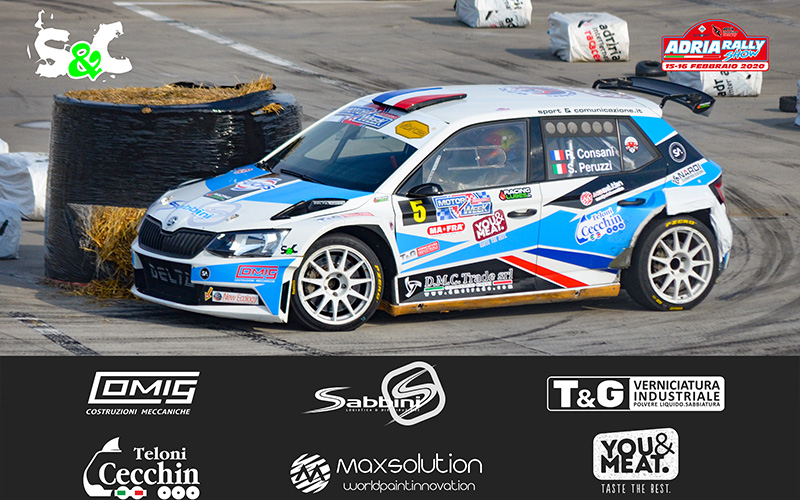 QUARTO POSTO ASSOLUTO PER ROBERT CONSANI ALL’ADRIA RALLY SHOW