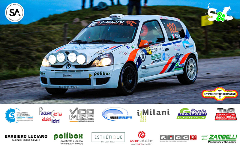 VITTORIA DI CLASSE N3 AL 37° RALLY CITTÀ DI BASSANO PER PASA – LAZZAROTTO
