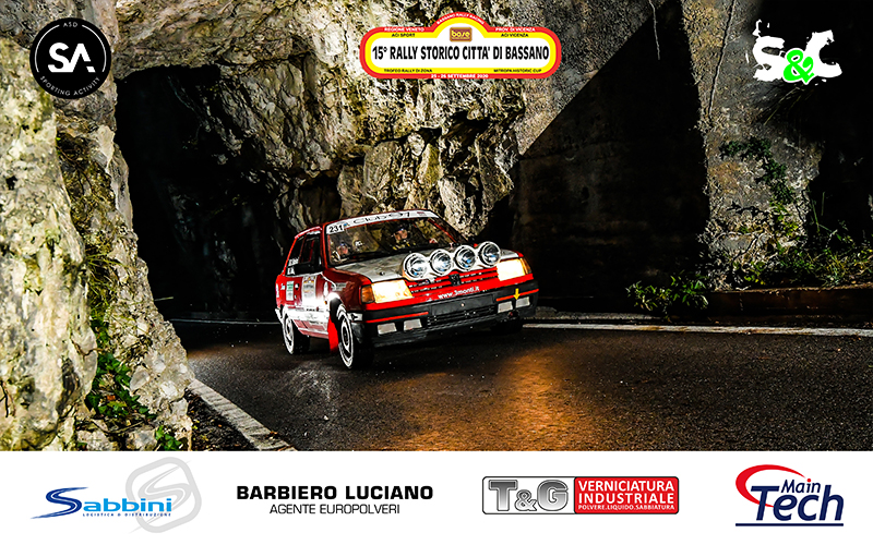 LUCA GOBBO E GIORGIO SIMIONI SETTIMI DI GRUPPO A AL 15° RALLY STORICO CITTÀ DI BASSANO