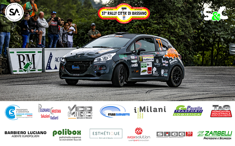 GIACOMO PASA E FABIO LAZZAROTTO AL 37° RALLY CITTÀ DI BASSANO