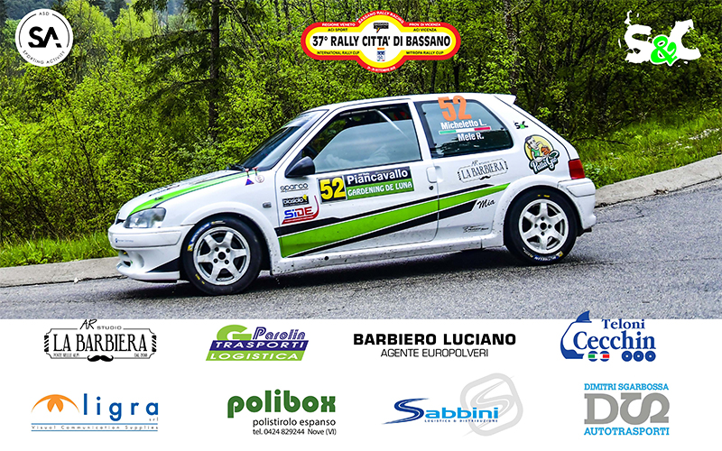 LORENZO MICHELETTO AL VIA DEL 37° RALLY CITTA’ DI BASSANO