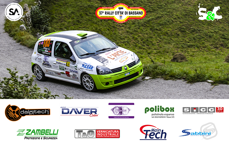 NICOLA DALL’OSTO E ANDREA FRIGO AL VIA DEL 37° RALLY CITTÀ DI BASSANO