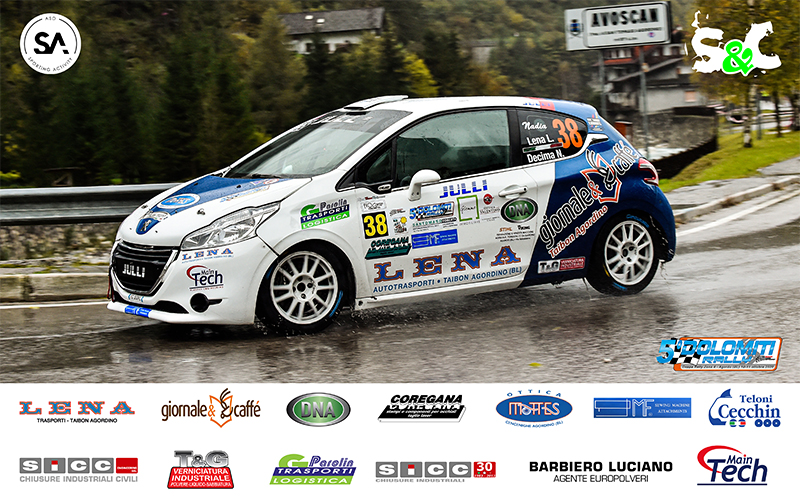 TERZO POSTO DI CLASSE R2B PER LENA – DECIMA AL 5° DOLOMITI RALLY