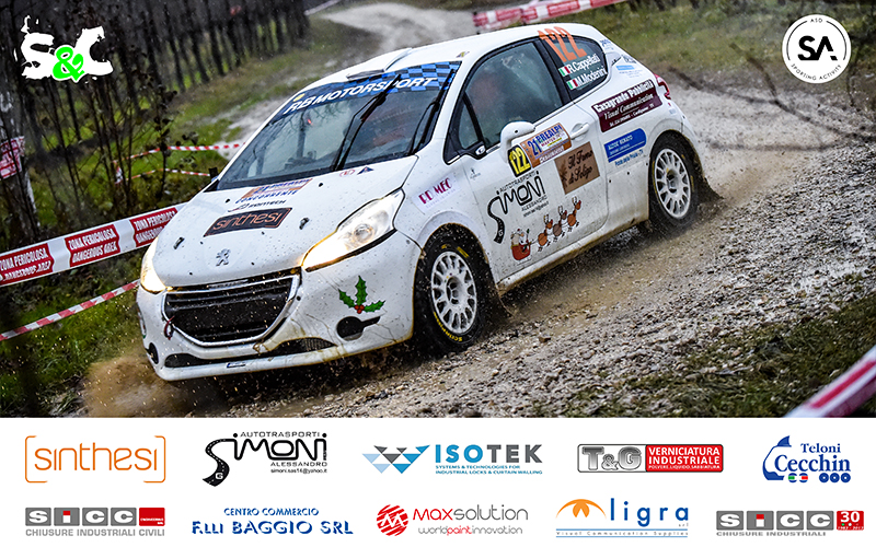 RUDI CAPPELLATI E MATTEA MODENINI AL VIA DEL 29° RALLY CITTA’ DI SCHIO