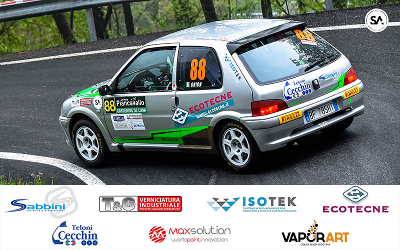 PRIMO POSTO DI CLASSE N2 PER MATTIA GHION E MOIRA CANDUSSO AL RALLY PIANCAVALLO