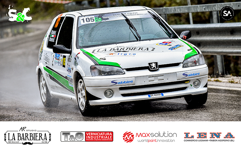 MICHELETTO LORENZO AL 36° RALLY BELLUNESE CON ALLE NOTE RICCARDO MELE