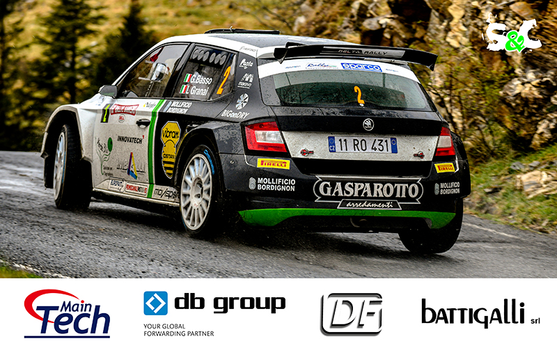 GIANDOMENICO BASSO E LORENZO GRANAI AL VIA DEL RALLY DI ROMA CAPITALE