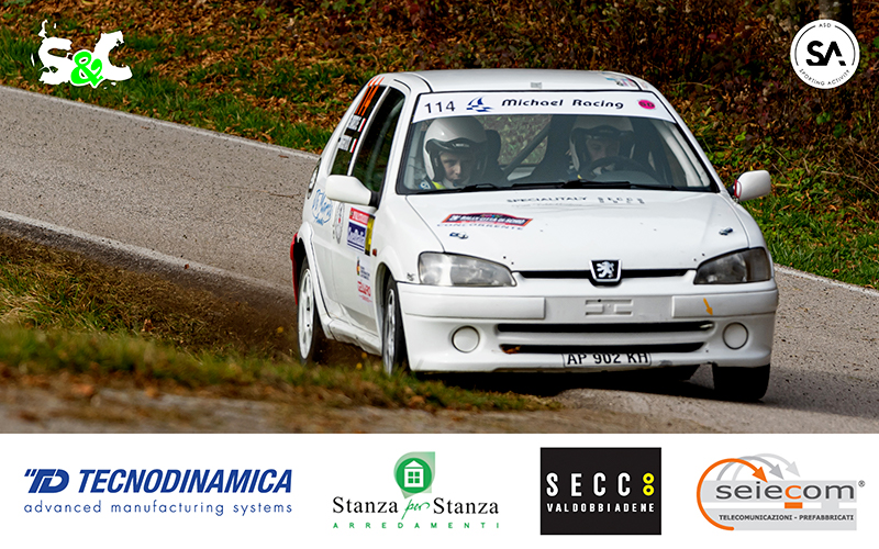 AL VIA DEL RALLY DELLA MARCA GLI EQUIPAGGI EDOARDO DE MARCO – NICOLA ARGENTA E STEFANO CESTARO – THOMAS VENTORUZZO