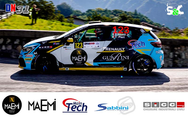 DAVIDE NICELLI JR. E TIZIANO PIERI AL RALLY 2 VALLI PER GIOCARSI L’ITALIANO R1