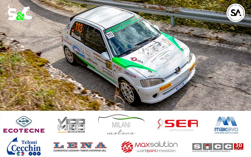 VITTORIA DI CLASSE A6 PER MATTIA GHION E FABIO LAZZAROTTO AL 38° RALLY CITTÀ DI BASSANO