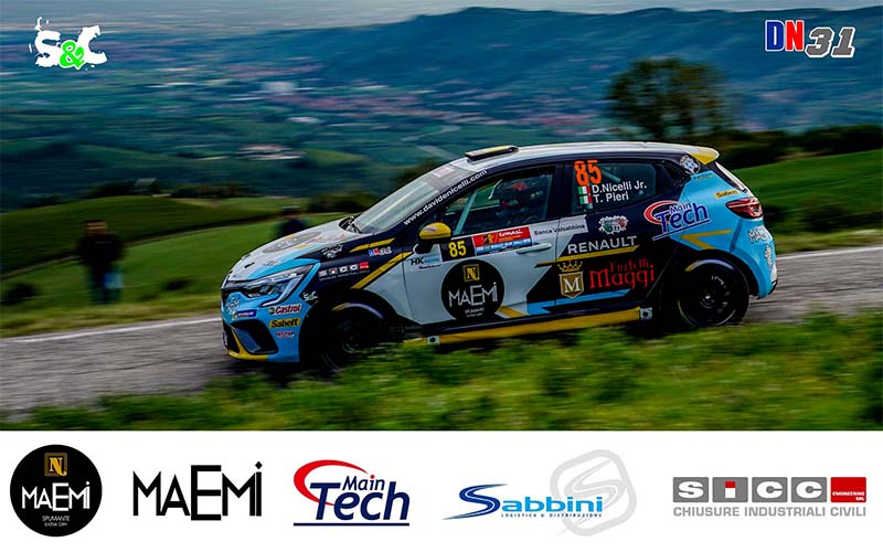 DAVIDE NICELLI JR. E TIZIANO PIERI STREPITOSI AL 2 VALLI CON LA LORO CLIO R1