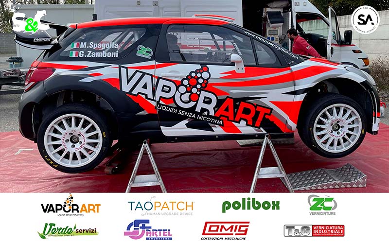 MAURO SPAGOLLA E GIUSEPPE ZAMBONI AL VIA DEL 38° RALLY CITTÀ DI BASSANO