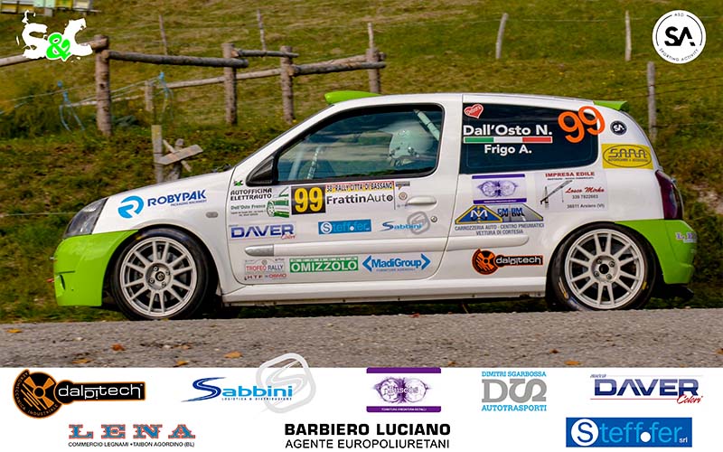 DALL’OSTO NICOLA ED OSSATO DEBORA AL VIA DEL 30° RALLY CITTÀ DI SCHIO
