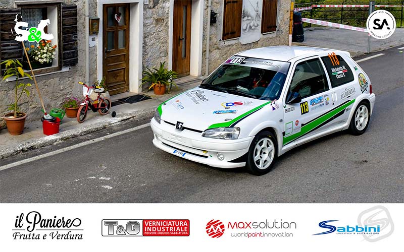 MANUELE MICHELETTO E RICCARDO MELE AL VIA DEL 7° RALLYDAY FETTUNTA