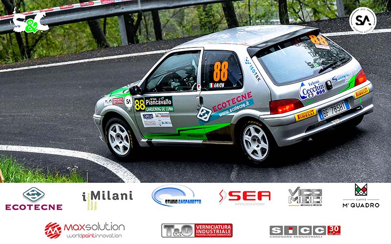 MATTIA GHION E FABIO LAZZAROTTO AL VIA DEL 18° RALLY COLLI TREVIGIANI