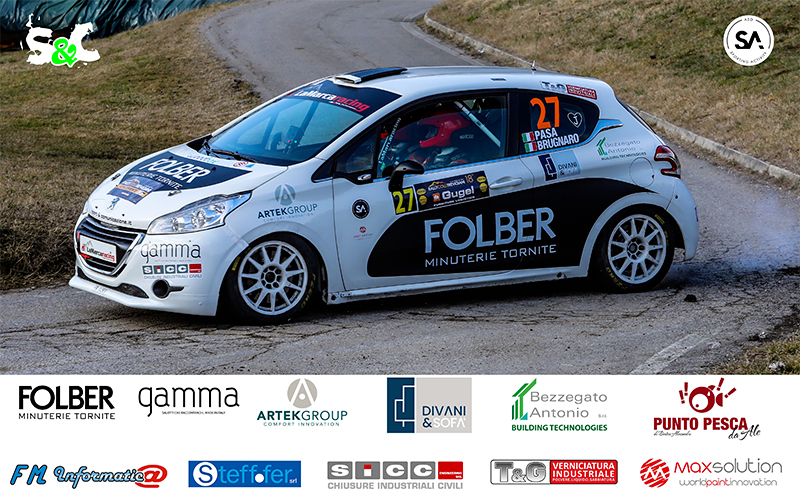 10° POSTO ASSOLUTO PER GIACOMO PASA ED ANDREA BRUGNARO AL 18° RALLY COLLI TREVIGIANI