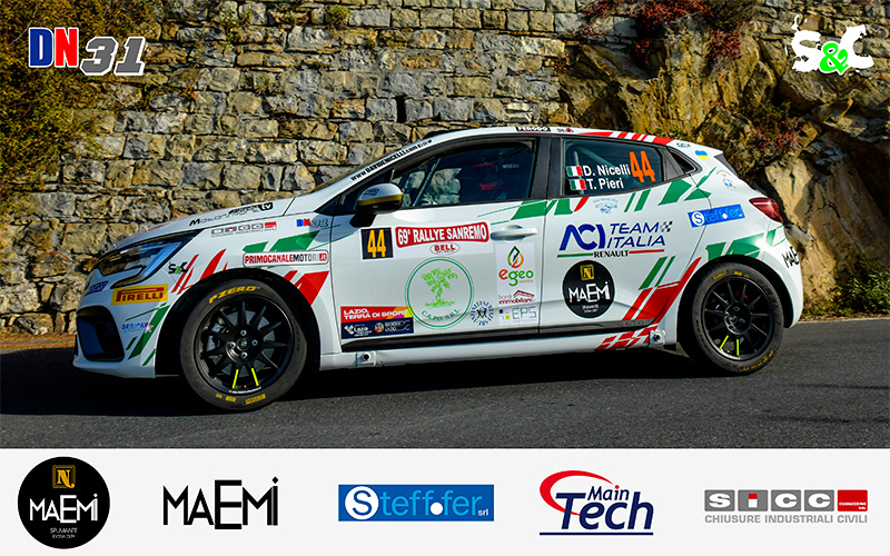 DAVIDE NICELLI JR. E TIZIANO PIERI COSTRETTI AL RITIRO AL 69° RALLY DI SANREMO