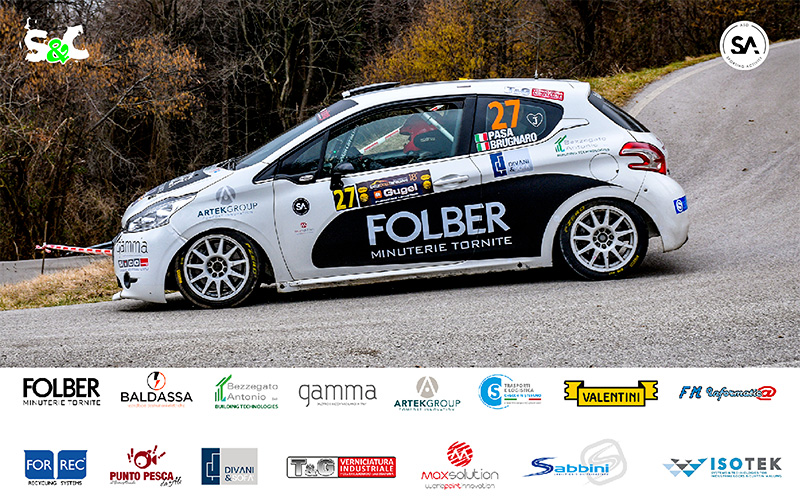 GIACOMO PASA E ANDREA BRUGNARO AL VIA DEL 35° RALLY PIANCAVALLO